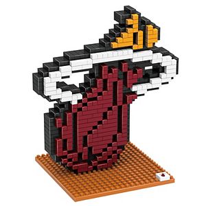 Forever Collectibles Miami Heat BRXLZ 3D Logo Puzzle Set