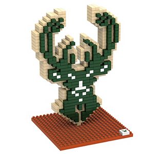Forever Collectibles Milwaukee Bucks BRXLZ 3D Logo Puzzle Set
