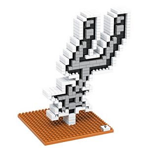 Forever Collectibles San Antonio Spurs BRXLZ 3D Logo Puzzle Set