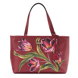 Dana Buchman Bella Floral Double Entry Tote