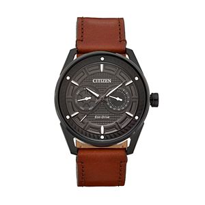 Drive From Citizen Eco-Drive Men's CTO Leather Watch - BU4025-08E