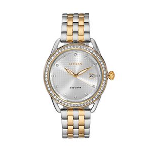 Drive From Citizen Eco-Drive Women's LTR Crystal Two-Tone Stainless Steel Watch - FE6114-54A