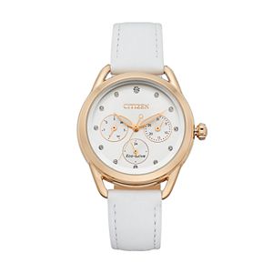 Drive From Citizen Eco-Drive Women's LTR Crystal Leather Watch - FD2053-04A