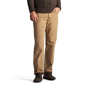 Men's Lee Flannel-Lined Straight-Leg Jeans