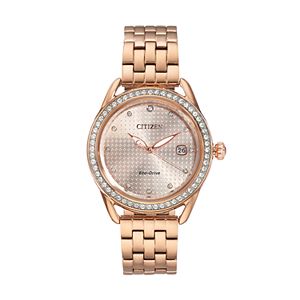 Drive From Citizen Eco-Drive Women's LTR Crystal Stainless Steel Watch