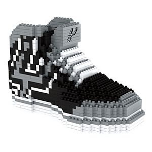 Forever Collectibles San Antonio Spurs BRXLZ 3D Sneaker Puzzle Set