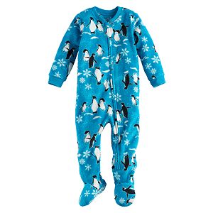 Baby Jammies For Your Families Penguin Microfleece Footed Pajamas