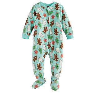 Baby Jammies For Your Families Holiday Cookies Microfleece Footed Pajamas