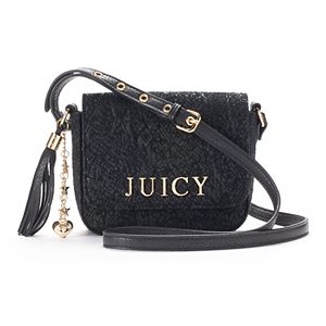 Juicy Couture Lace Mini Flap Crossbody Bag