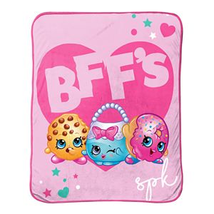 Shopkins BFF Kooky Cookie, D'Lish Donut & Handbag Harriet Throw