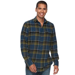Men's SONOMA Goods for Life™ Slim-Fit Plaid Flannel Button-Down Shirt