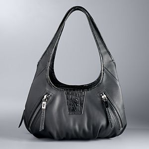 Simply Vera Vera Wang Sidekick Diagonal Zipper Satchel