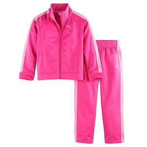 Toddler Girl PUMA Colorblock Jacket & Pants Set!