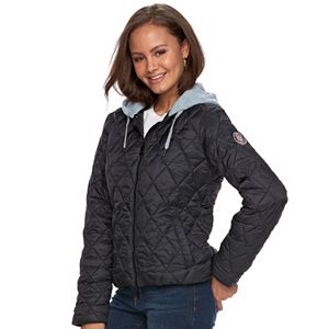 madden NYC Juniors' Packable Hooded Bomber Jacket