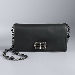 Simply Vera Vera Wang 10th Anniversary Bellwood Rhinestone Foldover Crossbody Bag