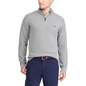 Men's Chaps Classic-Fit Cool Max Stretch Quarter-Zip Sweater