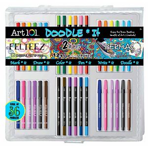 Art 101 36-pc. Doodle It PVC Art Set