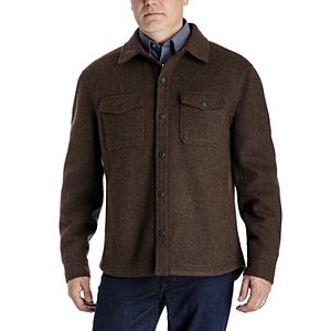 Men's Towne by London Fog Regular-Fit Wool-Blend Fleece Shirt Jacket
