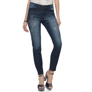 Women's Juicy Couture Embellished Snowflake Skinny Jean