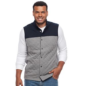 Big & Tall Croft & Barrow® Outdoor Quilted Fleece Vest