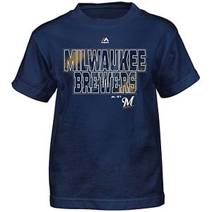 Boys 8-20 Majestic Milwaukee Brewers Spark Tee