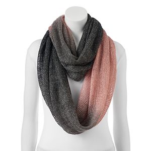 SO® Lightweight Ombre Lurex Accent Infinity Scarf