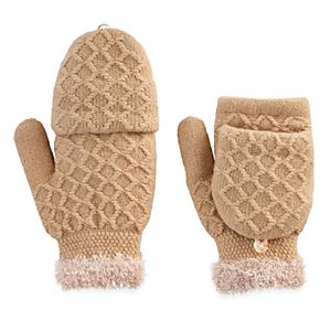 SONOMA Goods for Life™ Women's Solid Woven Convertible Flip-Top Mittens