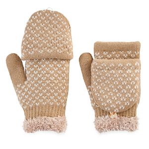 SONOMA Goods for Life™ Women's Bird's-Eye Convertible Flip-Top Mittens