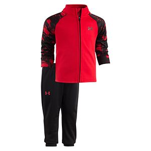 Baby Boy Under Armour Cloudy Grid Track Jacket & Pants Set