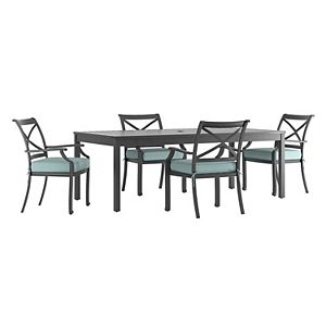 HomeVance Borego Patio Dining Table & Chair 5-piece Set