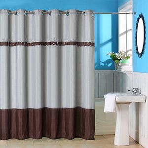 Portsmouth Home Claridge Embroidered Shower Curtain