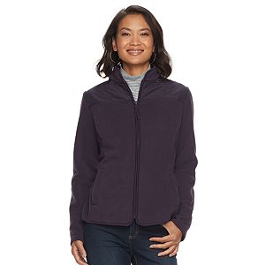 Women's Croft & Barrow® Quilted Yoke Fleece Jacket