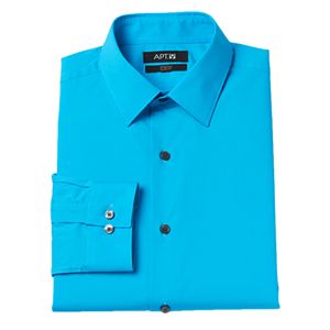 Men's Apt. 9®  Slim-Fit Stretch Spread-Collar Dress Shirt