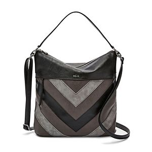 Relic Sophie Patchwork Chevron Convertible Crossbody Bag
