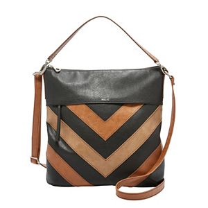 Relic Sophie Patchwork Chevron Convertible Crossbody Bag