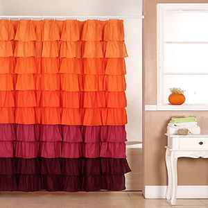 Portsmouth Home Harvest Ruffle Shower Curtain