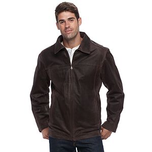 Men's Vintage Leather Straight-Bottom Leather Jacket