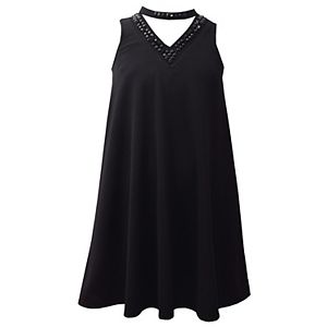 Girls 7-16 & Plus Size Bonnie Jean Mockneck Swing Dress