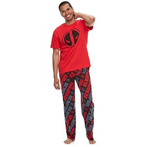 Men's Marvel Deadpool Tee & Lounge Pants Set