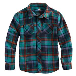 Boys 4-7x SONOMA Goods for Life™ Plaid Button Down Pocket Shirt