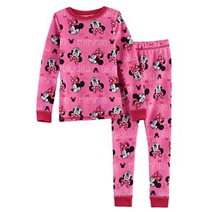 Disney's Minnie Mouse Toddler Girl 2-pc.Thermal Base Layer Top & Pants Set by Cuddl Duds