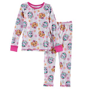 Toddler Girl Cuddl Duds 2-pc. Paw Patrol Skye & Everest Base Layer Top & Pants Set