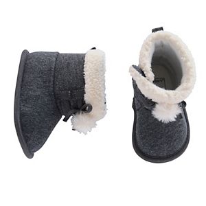 Baby Carter's Knit Pom Bootie Crib Shoes