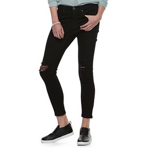 Juniors' Mudd® Destressed Ankle Skinny Jeans