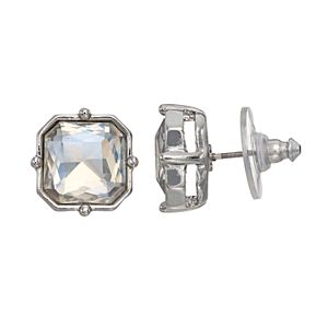 Simply Vera Vera Wang Simulated Crystal Nickel Free Square Stud Earrings