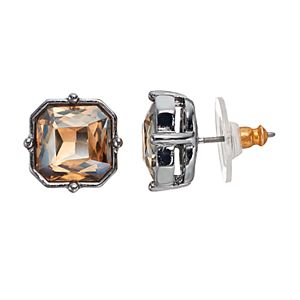 Simply Vera Vera Wang Nickel Free Simulated Crystal Square Stud Earrings