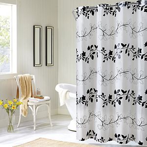 EZ-On by Hookless Floral Vine PEVA Shower Curtain