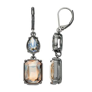 Simply Vera Vera Wang Nickel Free Geometric Stone Double Drop Earrings