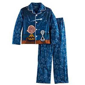 Boys 4-16 Peanuts 2-Piece Pajama Set