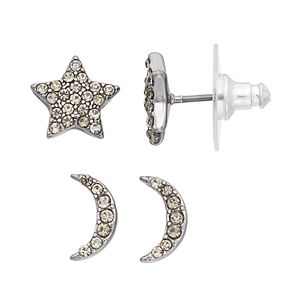 Simply Vera Vera Wang Nickel Free Pave Celestial Stud Earring Set